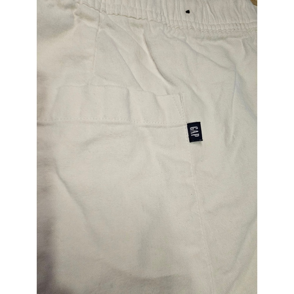 Gap Shorts Women XL White Linen Blend Drawstring Resort High Rise #636 - Picture 5 of 9